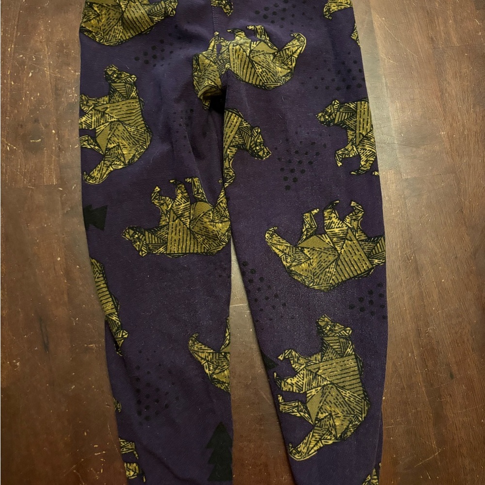 Lularoe Bear leggings kids s/m